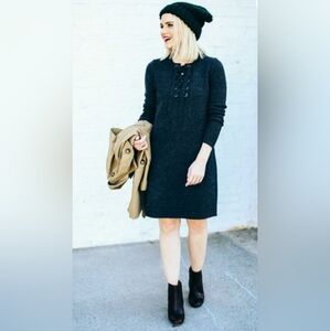 Madewell Charcoal Knit Mini Dress